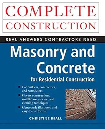masonry and concrete 1st edition christine beall 0070067066, 978-0070067066