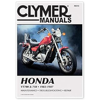 clymer honda vt700 and 750 1983 1987 service repair maintenance 1st edition penton staff 0892874082,