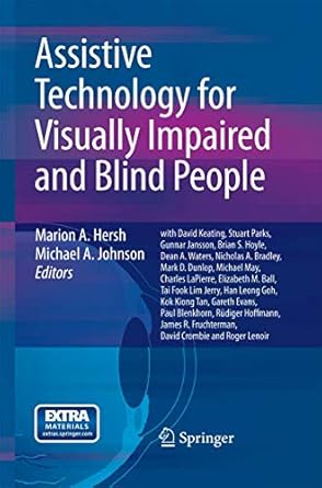 assistive technology for visually impaired and blind people 1st edition marion hersh ,michael a johnson