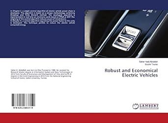 robust and economical electric vehicles 1st edition saber hadj abdallah ,souhir tounsi 6202683317,