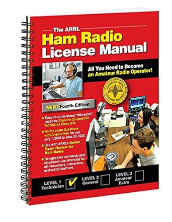 the arrl ham radio license manual spiral easy amateur technician operators study guide with sample test