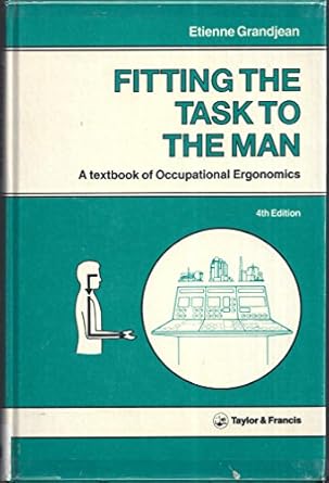 fitting task to man 4th edition e grandjean 0850663806, 978-0850663808