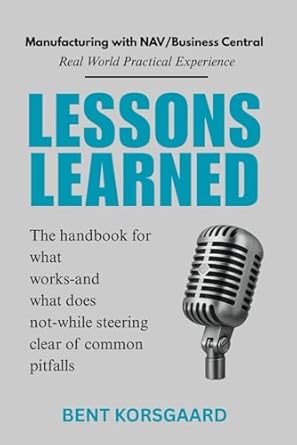lesson learned 1st edition bent korsgaard 8797616303, 978-8797616307