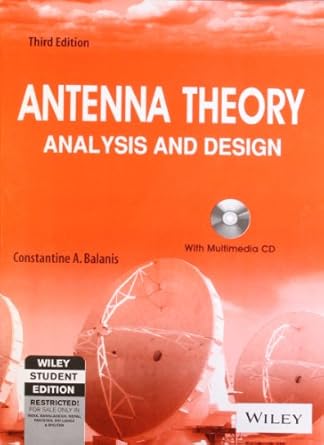 antenna theory analysis and design 3rd ed 1st edition balanis 8126524227, 978-8126524228