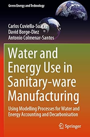 water and energy use in sanitary ware manufacturing using modelling processes for water and energy accounting