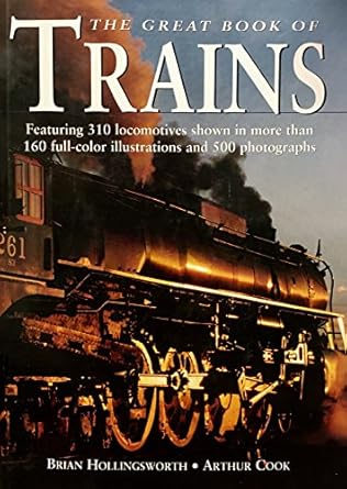 the great book of trains 1st edition brian hollingsworth 0861019199, 978-0861019199