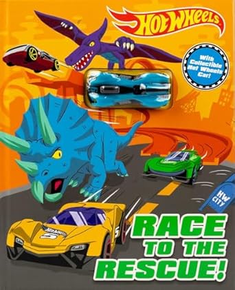 hot wheels race to the rescue storybook with collectible car 1st edition editors of studio fun international