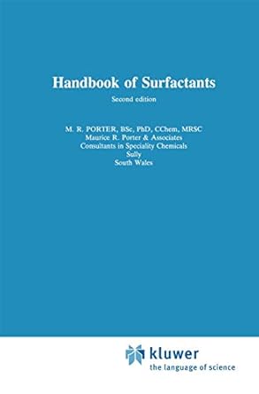 handbook of surfactants 1st edition m r r porter 9401045801, 978-9401045803