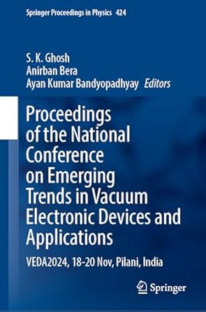 proceedings of the national conference on emerging trends in vacuum electronic devices and applications