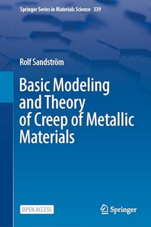 basic modeling and theory of creep of metallic materials 1st edition rolf sandstrom 3031495063, 978-3031495069