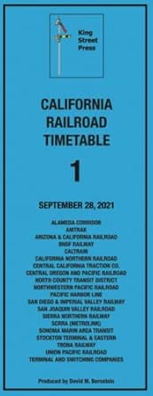california railroad timetable 1 1st edition david m bernstein 0578255421, 978-0578255422