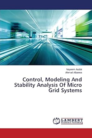 control modeling and stability analysis of micro grid systems 1st edition nayeem arafat ,ahmad albanna