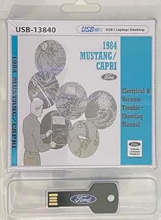 1984 mustang/capri electrical and vacuum trouble shooting manual 1st edition ford motor company 1603713956,