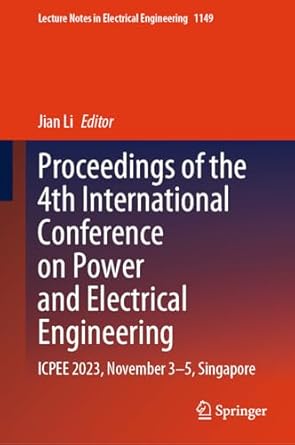 proceedings of the 4th international conference on power and electrical engineering icpee 2023 november 3 5