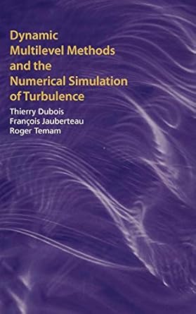 dynamic multilevel methods and the numerical simulation of turbulence 1st edition thierry dubois ,francois