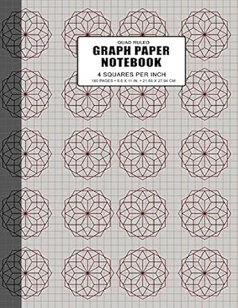graph paper notebook quad ruled grid paper journal 4x4 160 pages large size 8 5 x 11 inches math graph