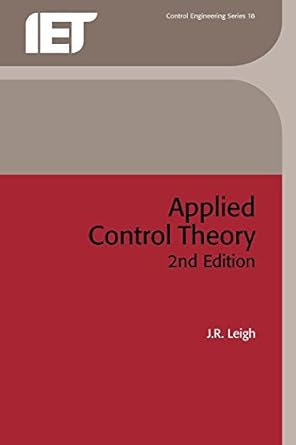 applied control theory 1st edition j r leigh 0863410898, 978-0863410895