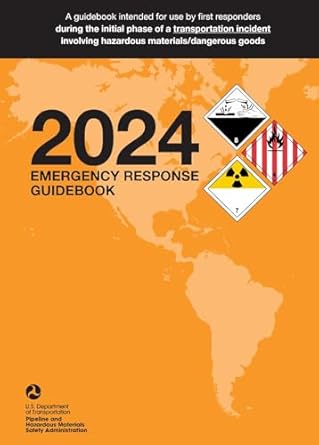 2024 erg emergency response guidebook 1st edition u s department of transportation 1998428087, 978-1998428083