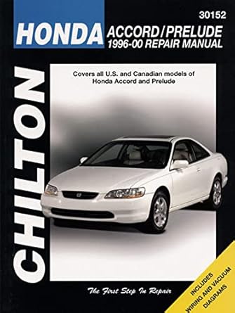 honda accord and prelude 1996 00 1st edition chilton 0801991188, 978-0801991189