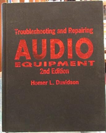 troubleshooting and repairing audio equipment 1st edition homer l davidson 0830638083, 978-0830638086