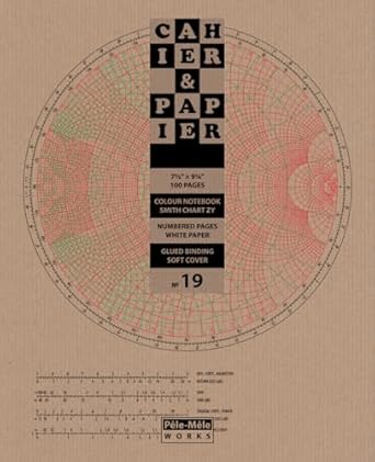 cahier and papier #19 smith chart zy 7 5 9 25 colour notebook 1st edition ashkan mashhour 1939619572,