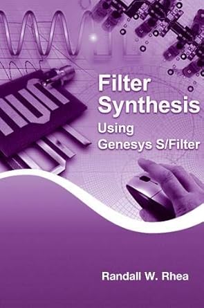 filter synthesis using genesys s/filter 1st edition randall w rhea 1608078027, 978-1608078028