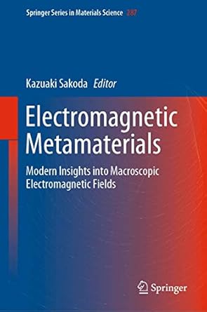 electromagnetic metamaterials modern insights into macroscopic electromagnetic fields 1st edition kazuaki