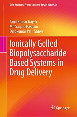 ionically gelled biopolysaccharide based systems in drug delivery 1st edition amit kumar nayak ,md saquib