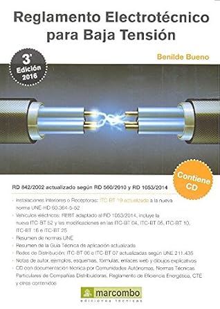 reglamento electrotecnico para baja tension 3 ed 1st edition benilde bueno 8426723160, 978-8426723161