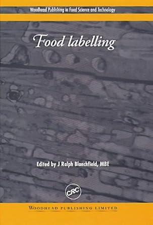 food labelling 1st edition j ralph blanchfield 0849308526, 978-0849308529