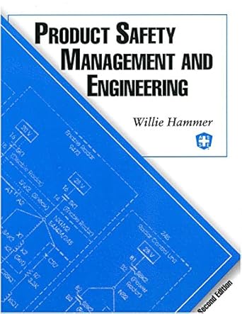 product safety management and engineering 1st edition willie hammer 0939874903, 978-0939874903