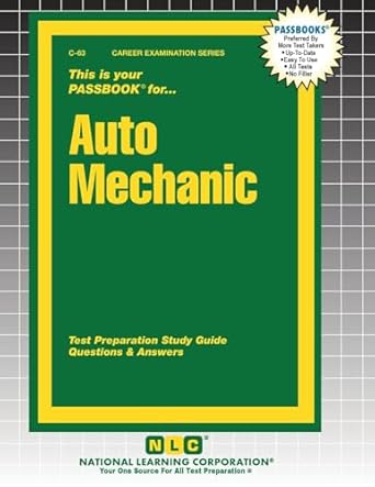 auto mechanic 1st edition passbooks 1799300633, 978-1799300632