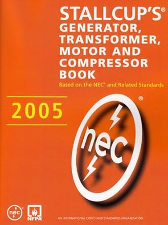 stallcups generator transformer motor and compressor book 1st edition james g stallcup 0763750107,