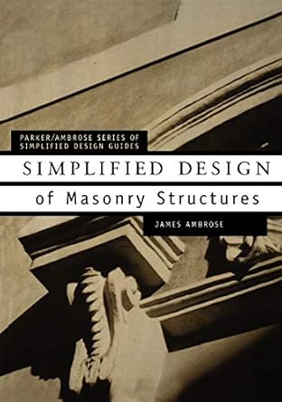 simplified design of masonry structures 1st edition james ambrose 0471179884, 978-0471179887