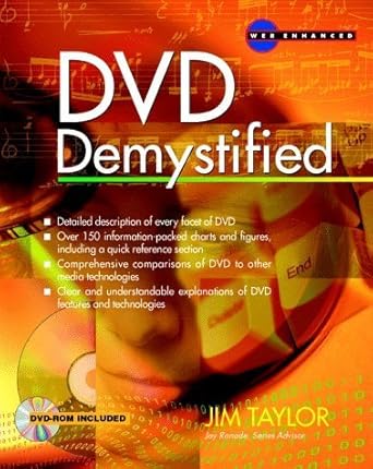 dvd demystified the guidebook for dvd video and dvd rom 1st edition jim taylor 0070648417, 978-0070648418
