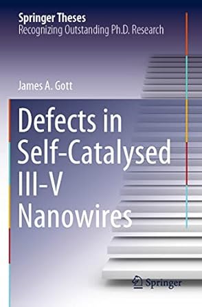 defects in self catalysed iii v nanowires 1st edition james a gott 3030940640, 978-3030940645