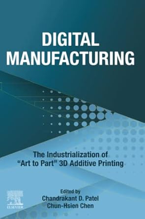 digital manufacturing the industrialization of art to part 3d additive printing 1st edition chandrakant d