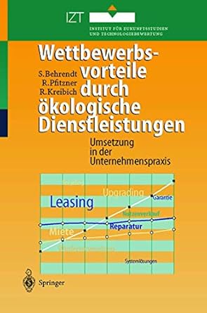 wettbewerbsvorteile durch okologische dienstleistungen umsetzung in der unternehmenspraxis 1st edition e
