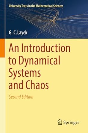 an introduction to dynamical systems and chaos 1st edition g c layek 9819976979, 978-9819976973