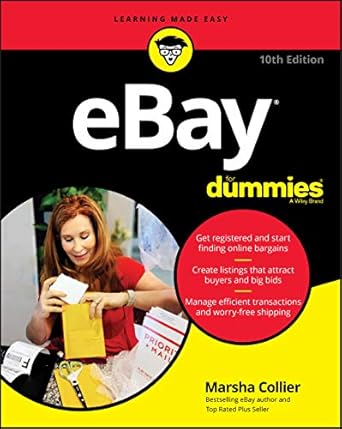 ebay for dummies 1st edition marsha collier 111961774x, 978-1119617747