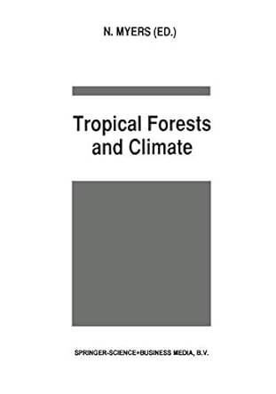 tropical forests and climate 1st edition n myers 9048141478, 978-9048141470