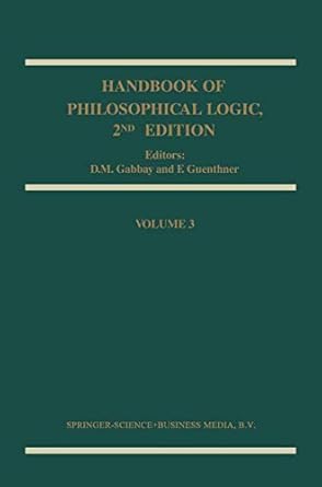 handbook of philosophical logic 1st edition dov m gabbay ,franz guenthner 0792371607, 978-0792371601