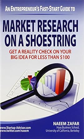 market research on a shoestring 1st edition naeem zafar 0982342047, 978-0982342046
