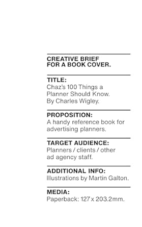chazs 100 things a planner should know 1st edition charles wigley ,martin galton 1036919668, 978-1036919665