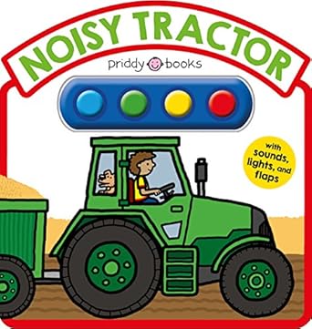 noisy tractor sound book with sounds lights and flaps 1st edition roger priddy 0312528426, 978-0312528423