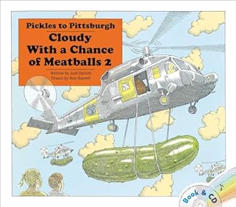 pickles to pittsburgh cloudy with a chance of meatballs 2/ book and cd 1st edition judi barrett ,ron barrett
