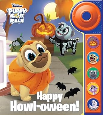 disney junior puppy dog pals happy howl oween doorbell sound book pi kids 1st edition editors of phoenix