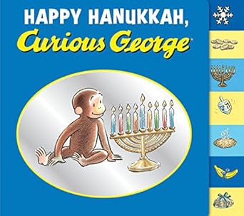 happy hanukkah curious george tabbed board book 1st edition h a rey ,margret rey 054775731x, 978-0547757315