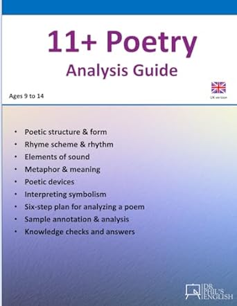11+ poetry analysis guide 1st edition philip o'hanlon 1739481437, 978-1739481438