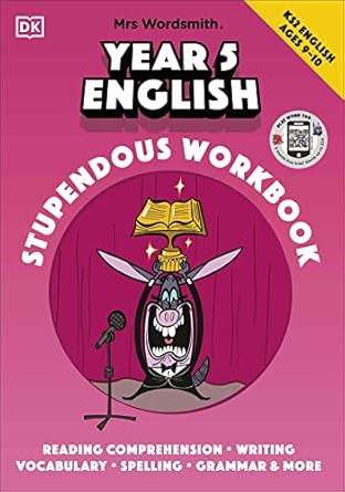 mrs wordsmith year 5 english stupendous workbook ages 9 10 with 3 months free access to word tag mrs